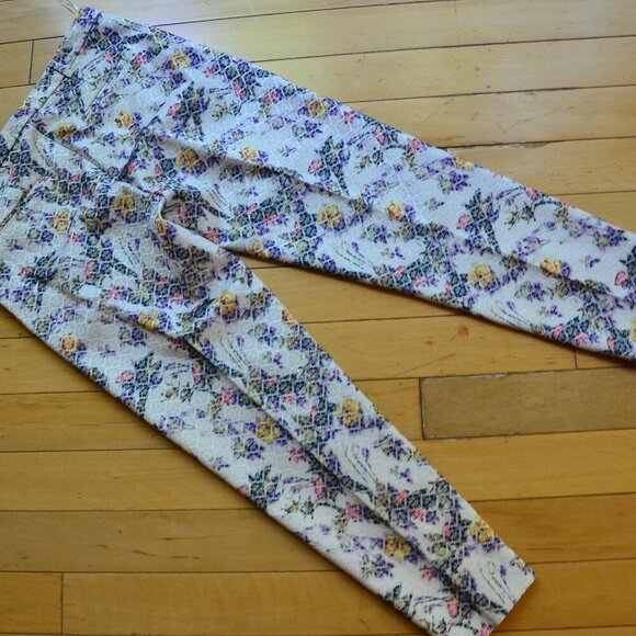 Topshop Jacquard Floral Cigarette Trousers US8 - Picture 12 of 13